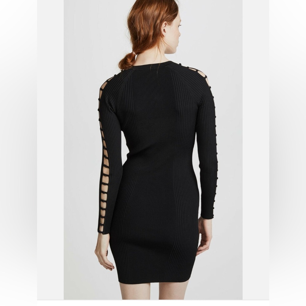 T By Alexander Wang Bra Strap Detail Dress in Black - Picture 8 of 10